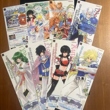 테일즈 오브 데스티니 매장 홍보용 짧은 포스터 8장 세트 이노마타 무츠미