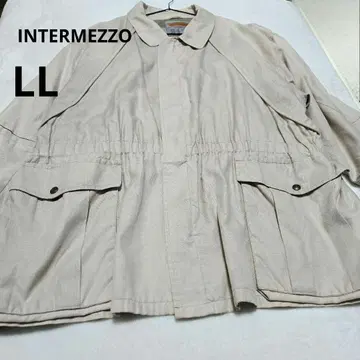인터메쪼 베이지 자켓 아우터 프론트 지퍼 LL