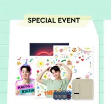 DEWYTREE 더보이즈 Q 큐 스티커와 미니 빔 세트