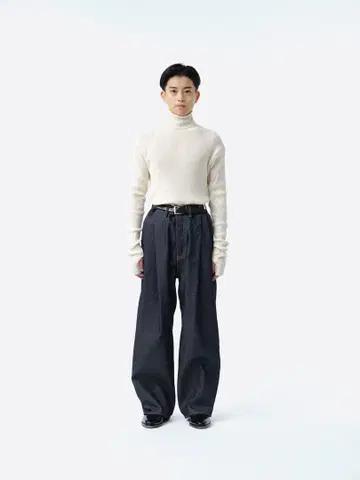 sublations 2TUCK WIDE DENIM PANTS