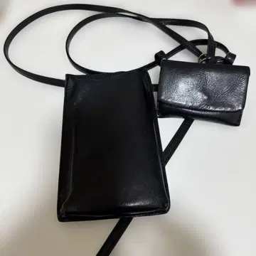 CASA FLINE 블랙 스마트폰 숄더백
