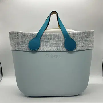새상품급 O bag 핸드백 그레이 x 블루 손잡이 포함