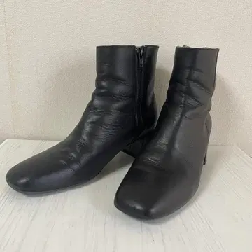 새상품급 REMME 레메 천연 가죽 숏부츠 블랙 39 24~24.5cm