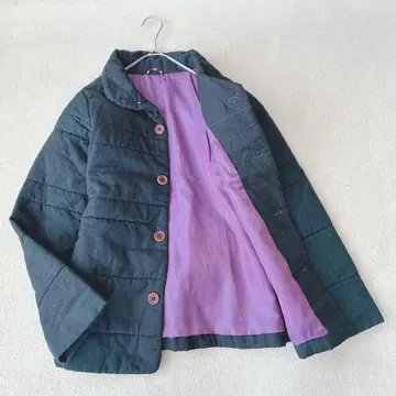 팔라스 팰리스 인디고 염색 패딩 자켓 코트 벨트 사이즈 2