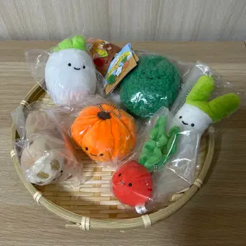 익명 배송 6점 [바스켓 포함] 닛코리노 야채 봉제 인형 2&3