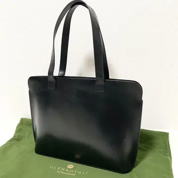 GLENROYAL 브라이들 가죽 토트백 WIDE 소가죽 대용량 블랙