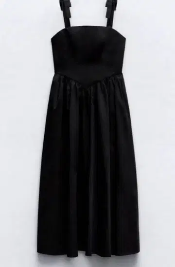[ ZARA ] 미디 볼륨 원피스 XS