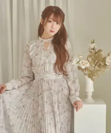 RoseMuse sheerfloral 원피스 라벤더