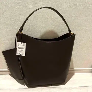 ZARA 다크 브라운 숄더백