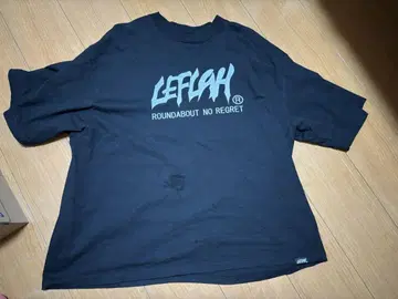 leflah 메인 로고 피그먼트 티