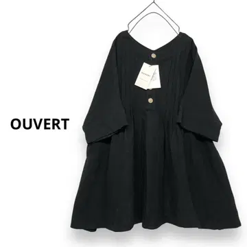 정가 17,380엔 OUVERT 우베르 린넨 블라우스 린넨 튜닉