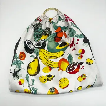 [ 새상품급 ] manipuri 마니프리 후르츠 패턴 스카프백 골드 핸들