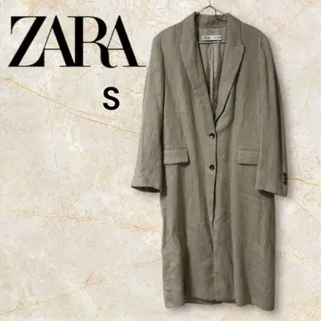 [ 새상품급 ] ZARA 린넨 마스큘린 코트 베이지 S 사이즈