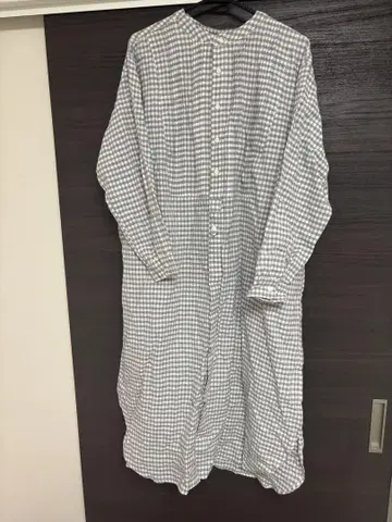 새상품 사만사 모스모스 밴드 카라 셔츠 원피스 그레이