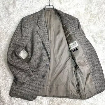 이탈리아제 BERGMAN 헤링본 테일러드 자켓 그레이 48