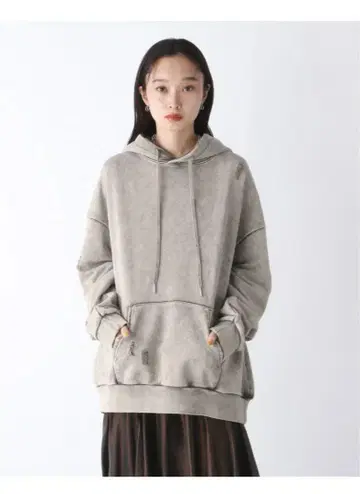 JEANASIS 지나시스 Fade 크러쉬 미들 후디