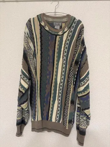Coogi 스타일 니트 스웨터 빈티지