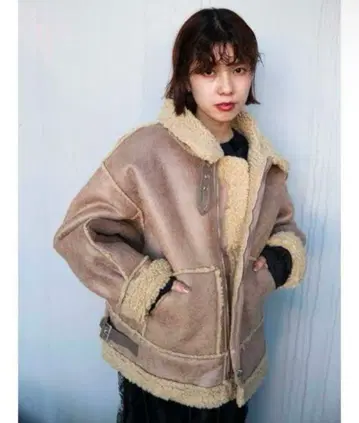 [ merry jenny ] 페이크 무스탕 자켓 아우터 메리제니