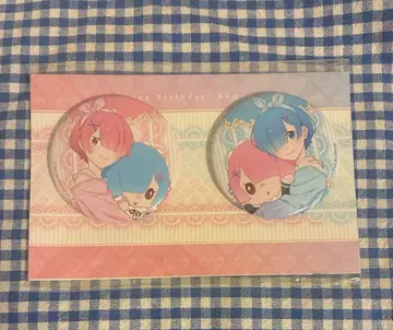 리제로 라무와 렘의 생일 생활 2022ver 캔뱃지