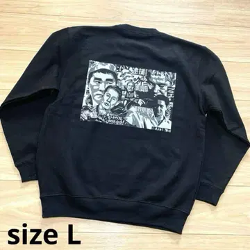 비트 타케시 키타노 타케 맨투맨 블랙 L 사이즈