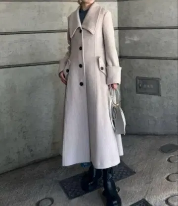 rienda 클래식 신데렐라 라인 코트 베이지