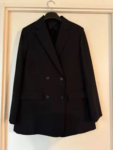 UNIQLO C 유니클로 씨 감동 더블 자켓 릴랙스 핏 사이즈 M 블랙