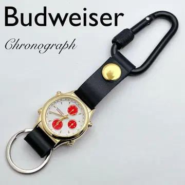 Budweiser 버드와이저 크로노그래프 시계 골드 카라비너 워치