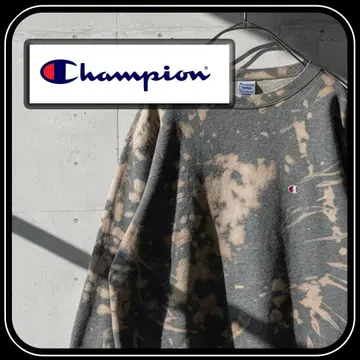 Champion 세로 로고 XL 타이다이 맨투맨 트레이닝복