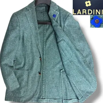 J7145 컨디션 최상 라르디니 후염 트위드 자켓 그린 계열 46