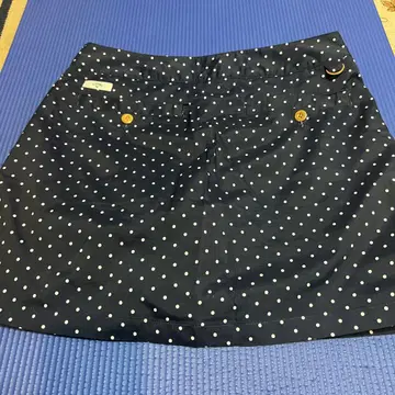 Callaway 네이비 폴카 도트 큐롯 스커트 L 사이즈