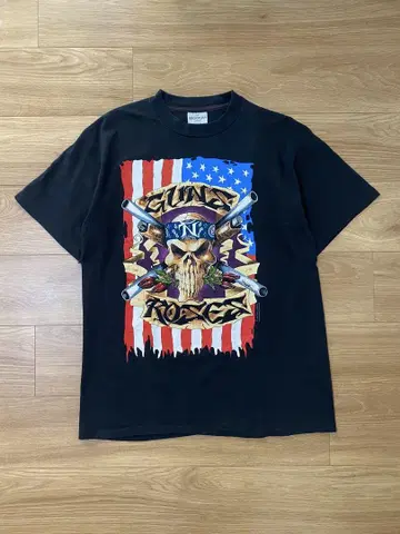 90s GUNS N' ROSES 티 밴딩 티셔츠