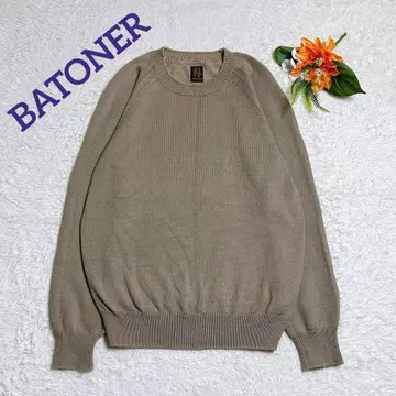 새상품급/바토너 에이징 코튼 크루넥 래글런 그레이지 1