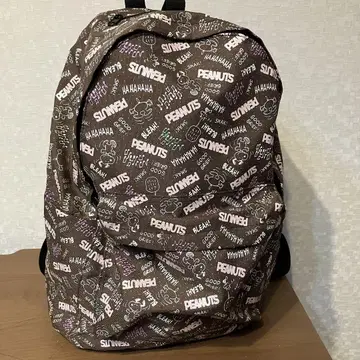 SNOOPY 스누피 올 패턴 럭색 냅색