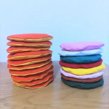 납작한 손수건 빵 케이크 & 컬러풀 꾸미기 소꿉놀이