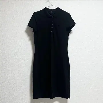 타미힐피거 블랙 반팔 원피스 M 피케 셔츠