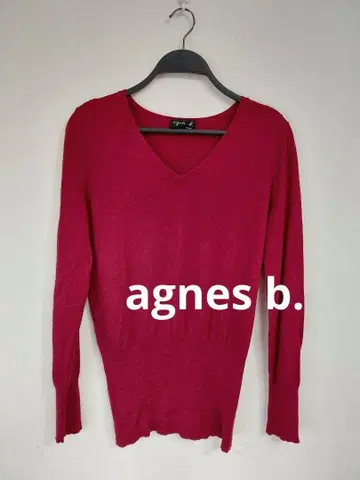 agnes b. 에네스베 V넥 니트 스웨터