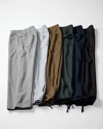 UNIQLO 맨투맨 와이드 팬츠 블랙
