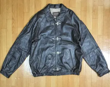 IZOD 90s 가죽 자켓 구택 L 사이즈 파이어맨 자켓