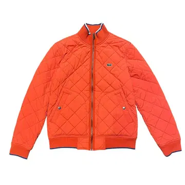 Lacoste 오렌지 퀼팅 자켓