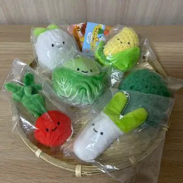 익명 배송 6점 [바스켓 포함] 닛코리노 야채 봉제 인형 2&3