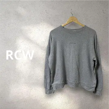 [RCW] 레드초프웍스 명언 백 프린트 롱T (라이트 그레이)