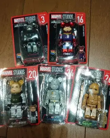 Happy 복권 MARVEL BE@RBRICK 5세트 + 교환권