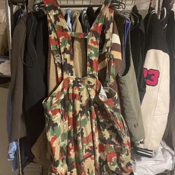 카모플라쥬 서스펜더 오버롤