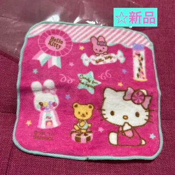 새상품 레어 키티 손수건 푸치 타월 산리오