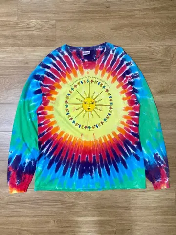 00's GRATEFULDEAD tyedie tee 타이다이 밴드 T