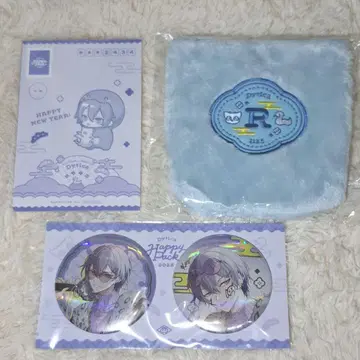 코야나기 로우 Happy Pack 캔뱃지 파우치 엽서