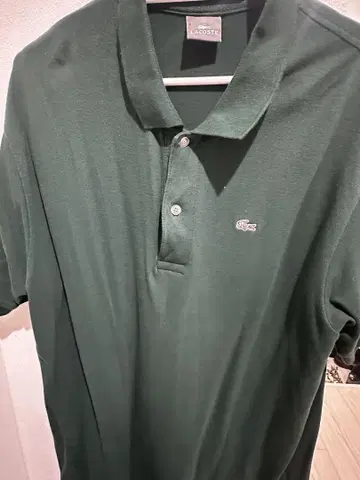 LACOSTE 다크 그린 피케 셔츠