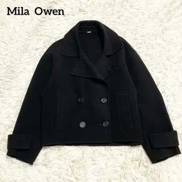 [ Mila Owen 미라 오웬 ] 리버 더블 코트 숏 기장 울 혼방