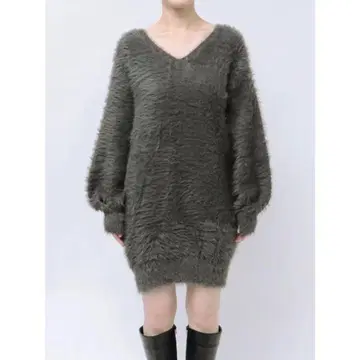 EMODA 샤기 미니 원피스