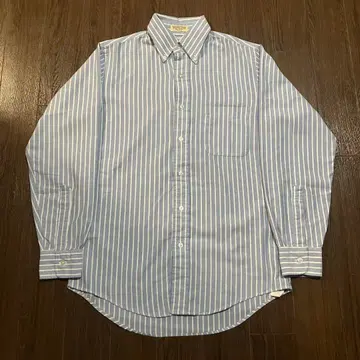 레어 80s USA제 L.L.Bean BD 셔츠 스트라이프 14 1/2